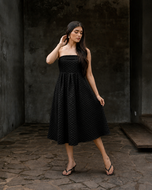 Strapless Midi Dress