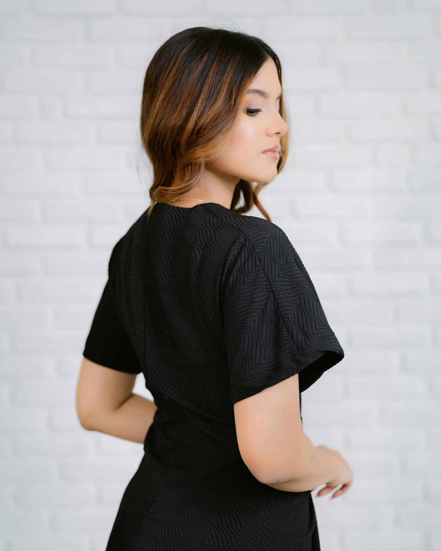 Front Twist Long Dress