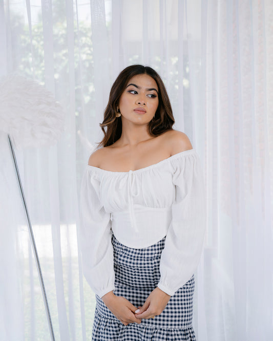 Long Sleeve Corset Top