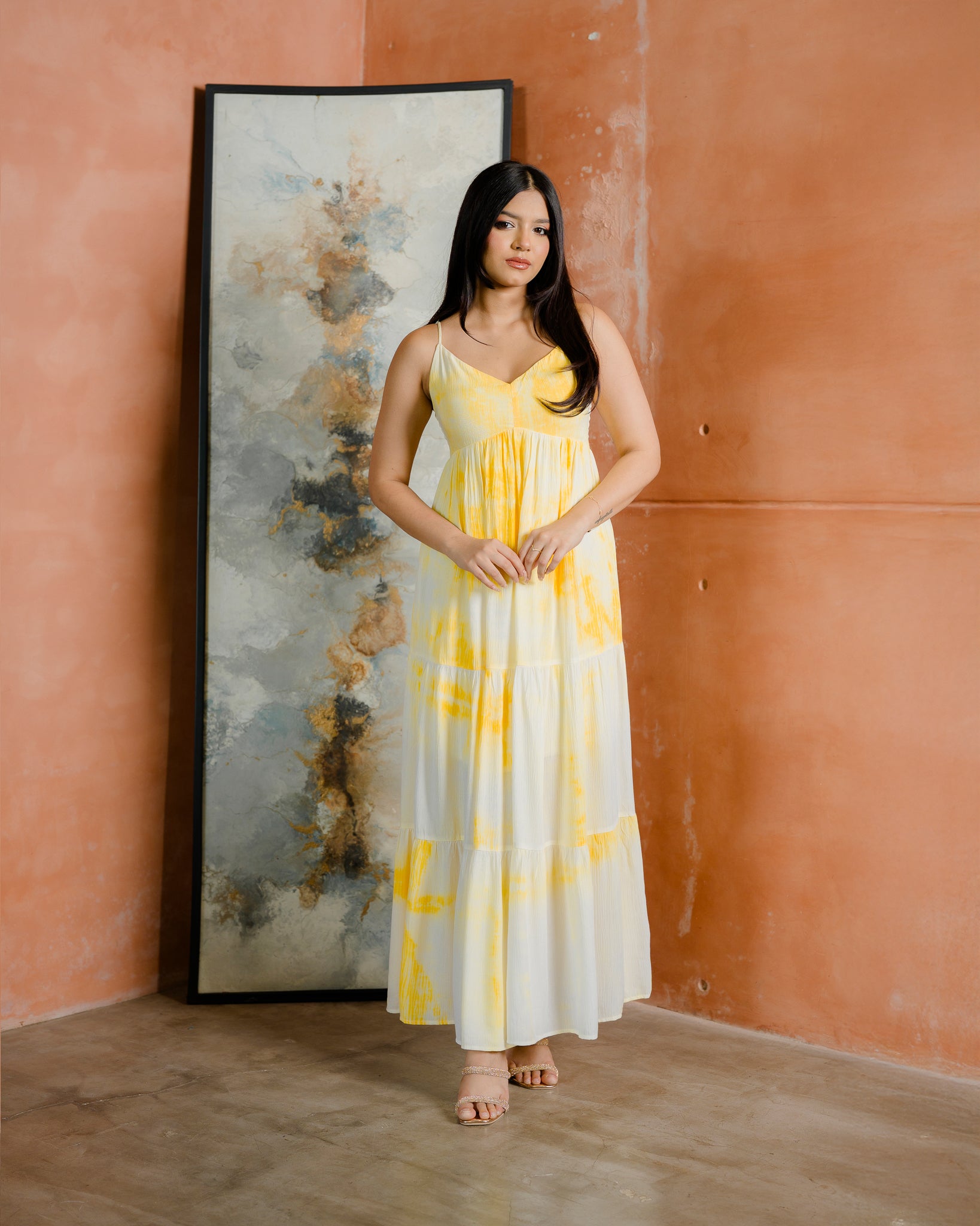 Strappy Tired Maxi Dress