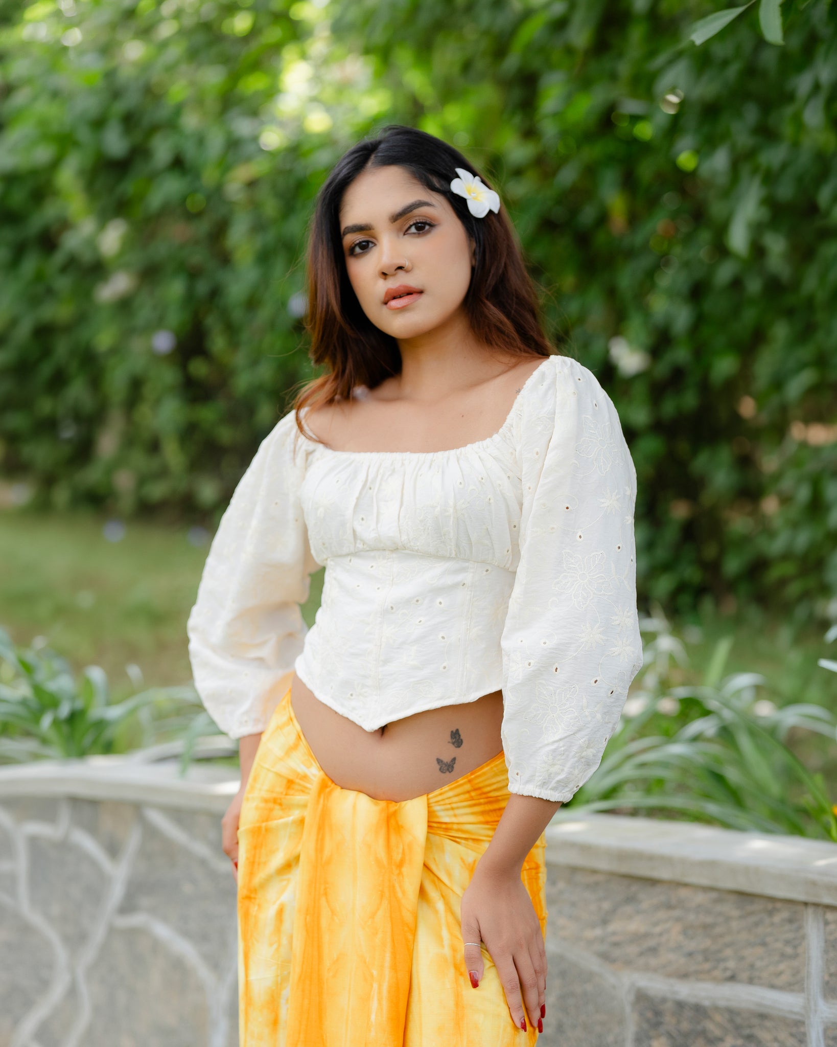 Cutlawn Long Sleeve Crop Top