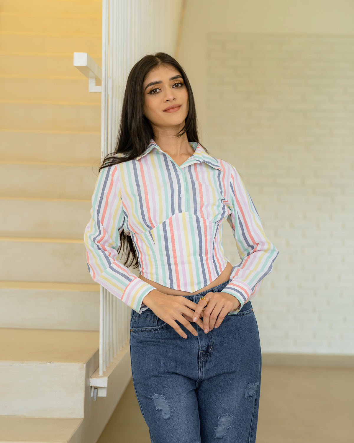 Stripes Crop Top