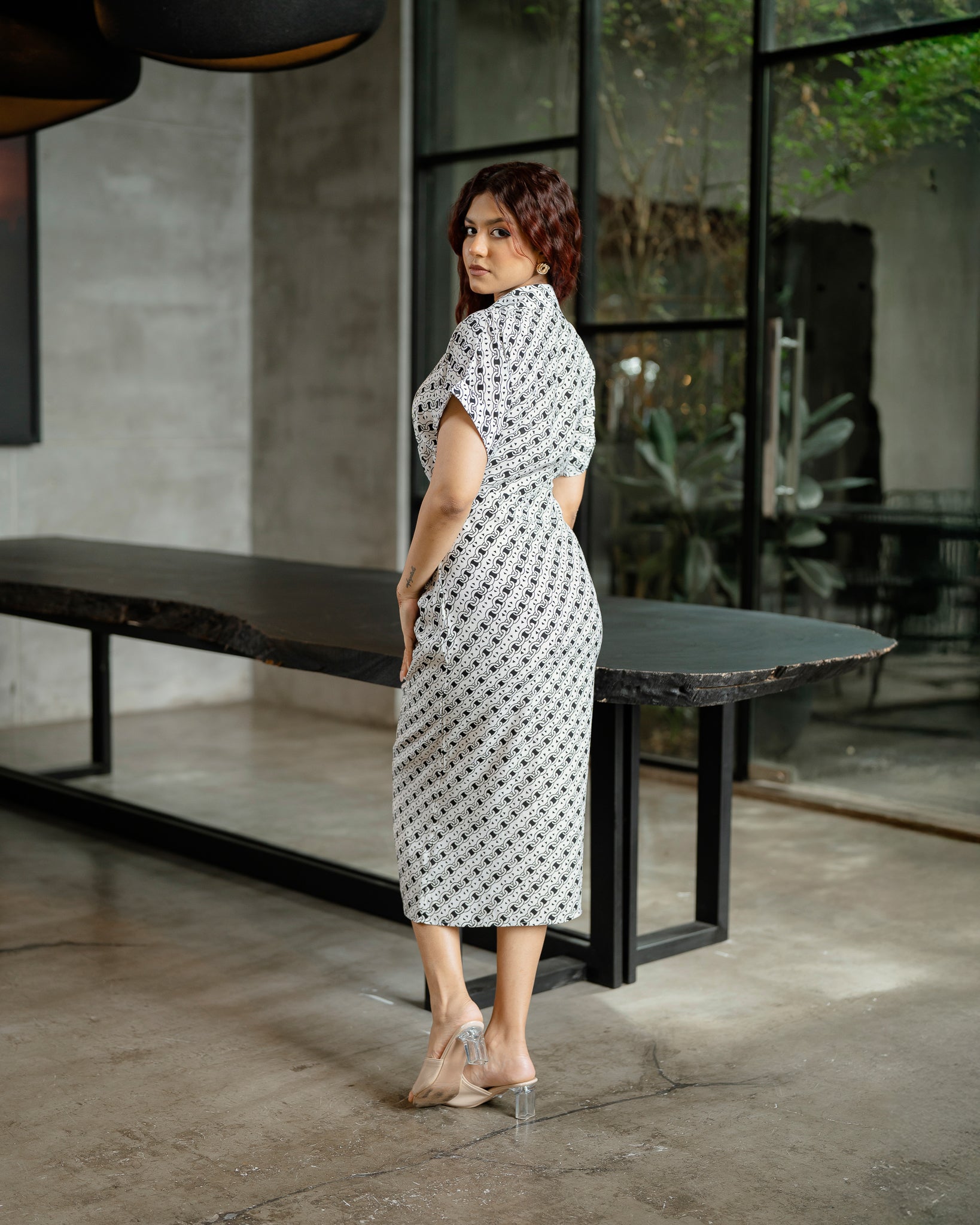 Front Tie Up Dress