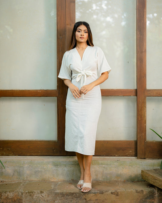 Front Tie Up Dress