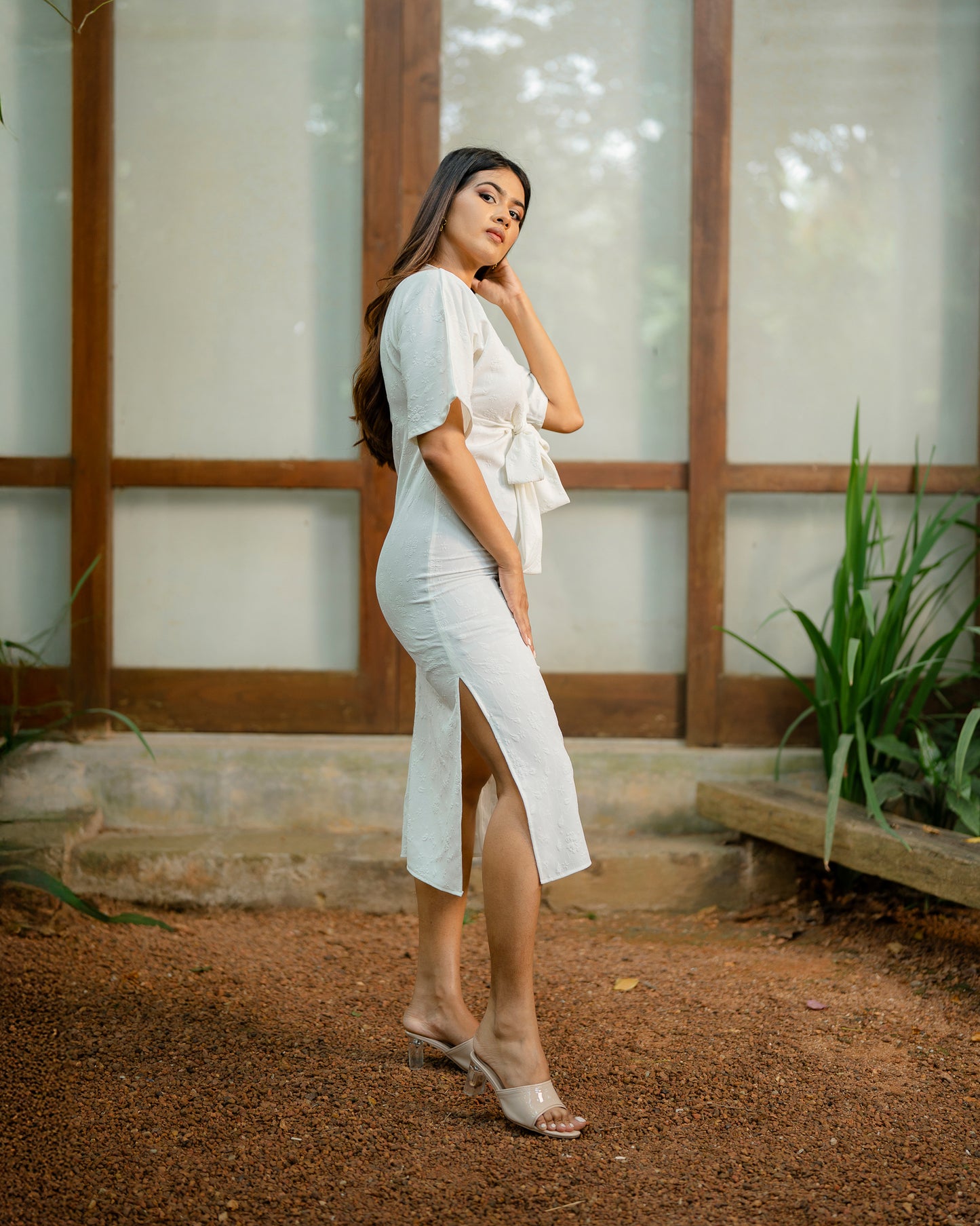 Front Tie Up Dress