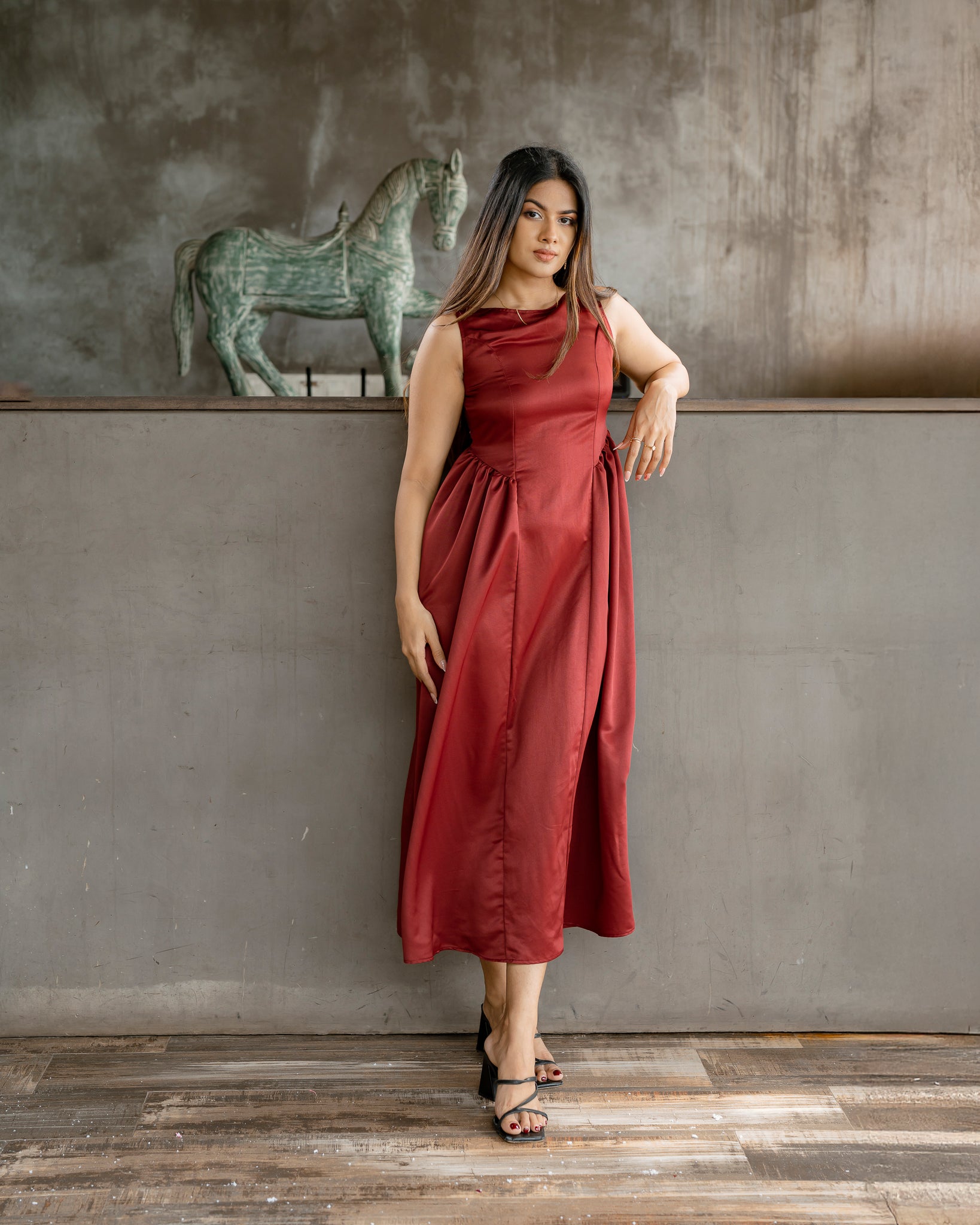 Solid Color Maxi Dress