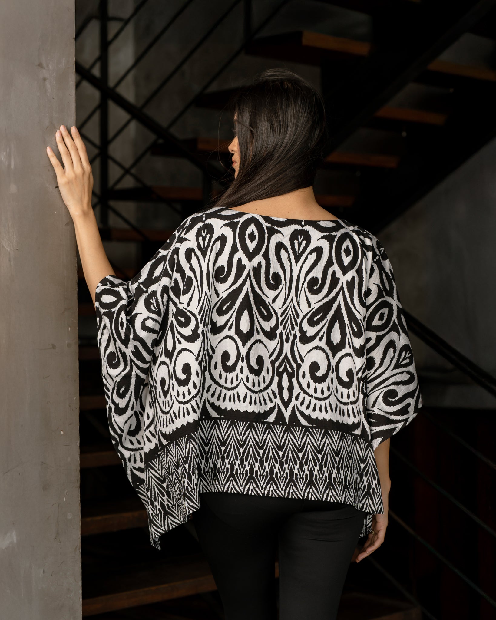Printed Kaftan Top