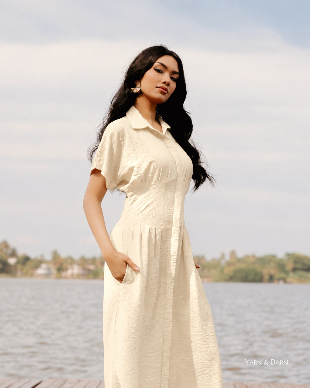 Pleated Maxi Dress