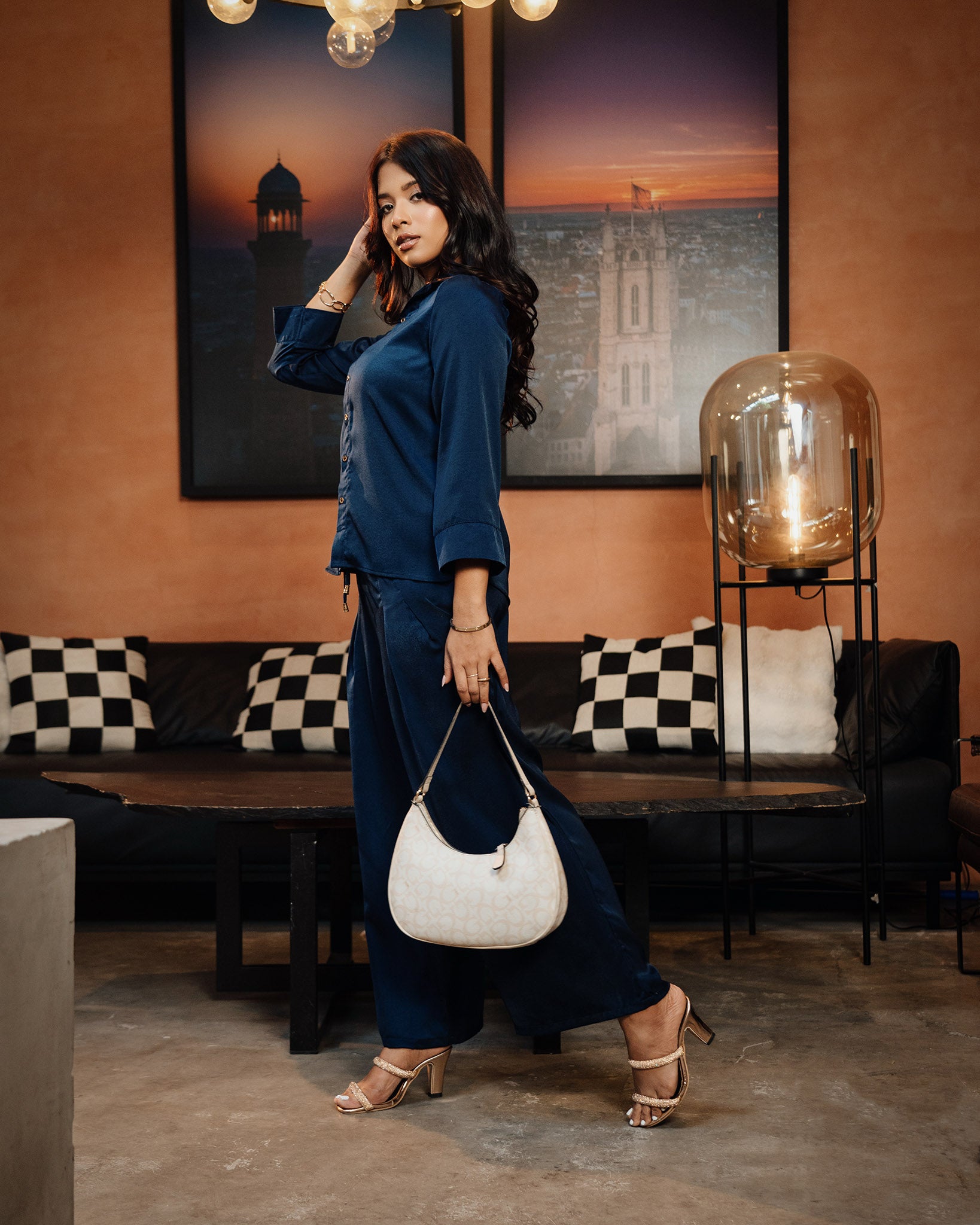 Front Tie-Up Top & Pants Set