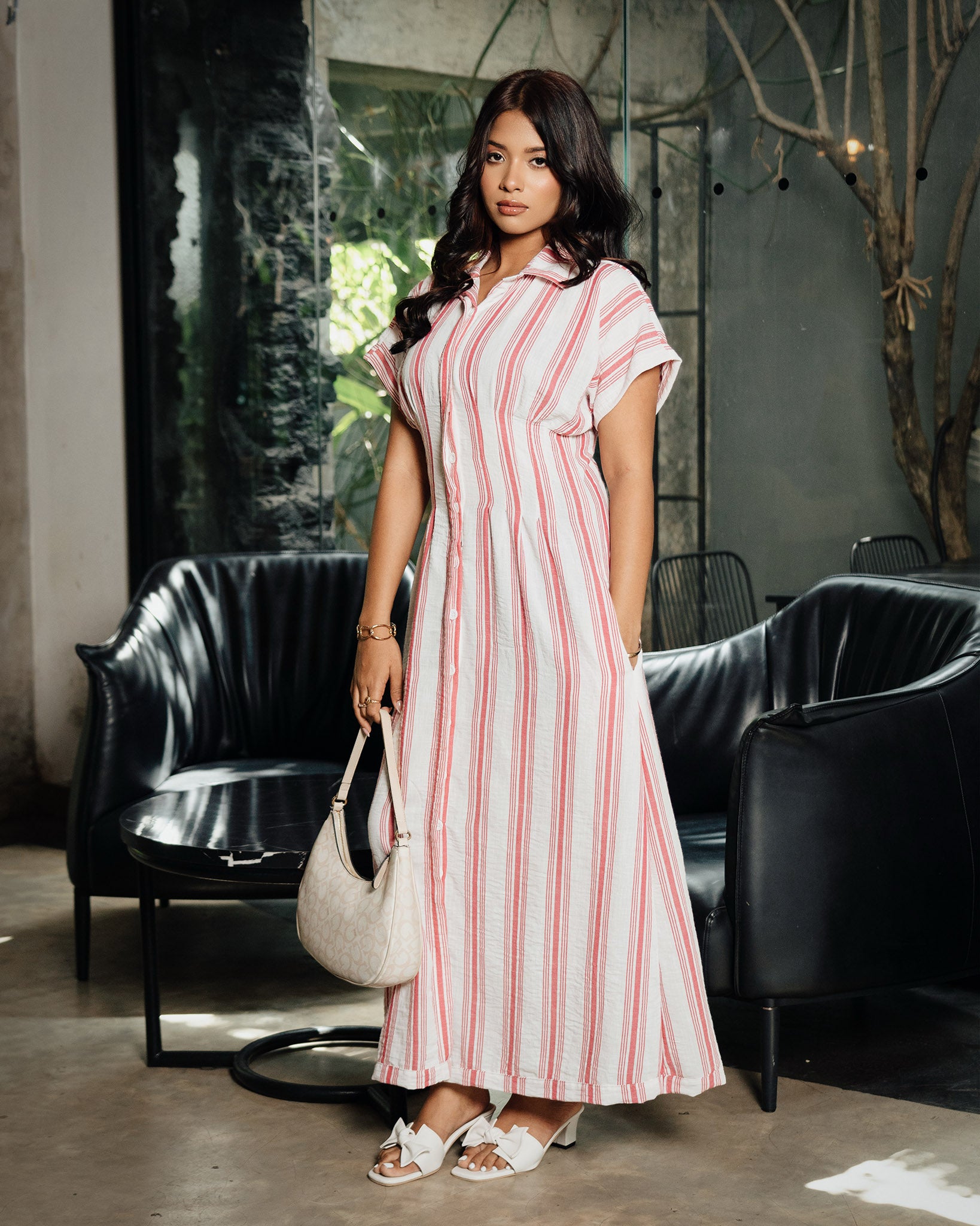 Pleated Maxi Dress