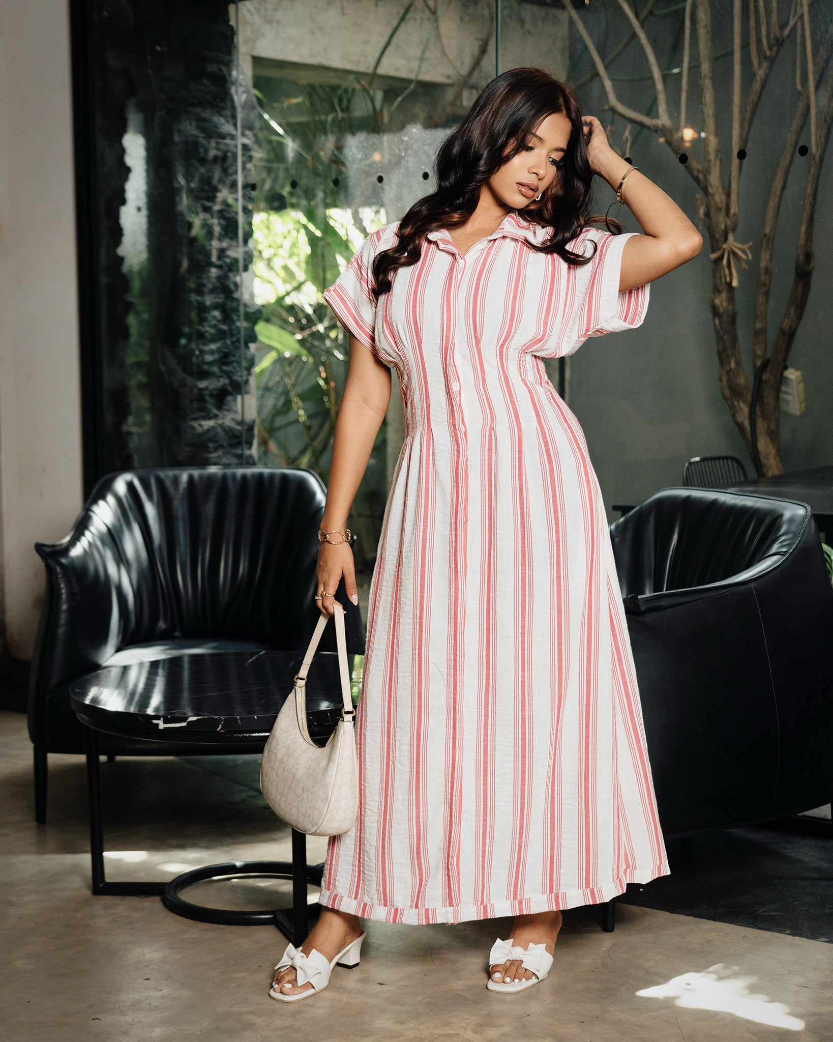 Pleated Maxi Dress