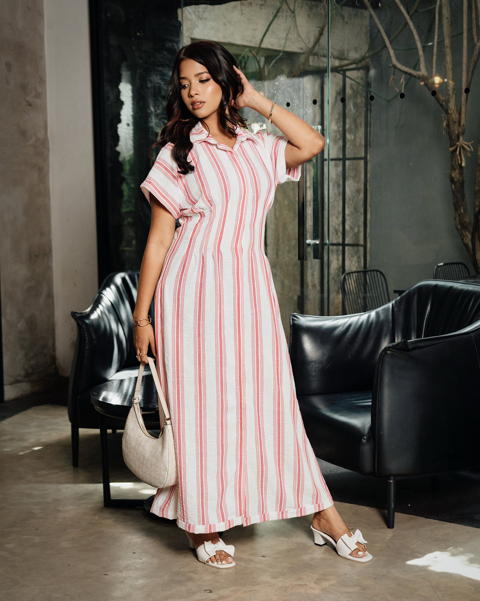 Pleated Maxi Dress
