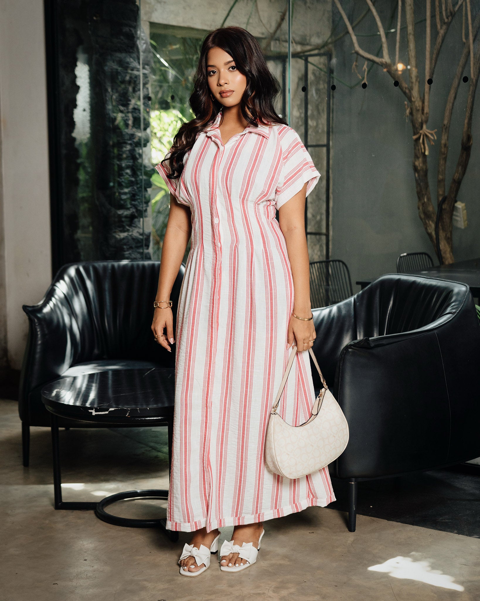 Pleated Maxi Dress