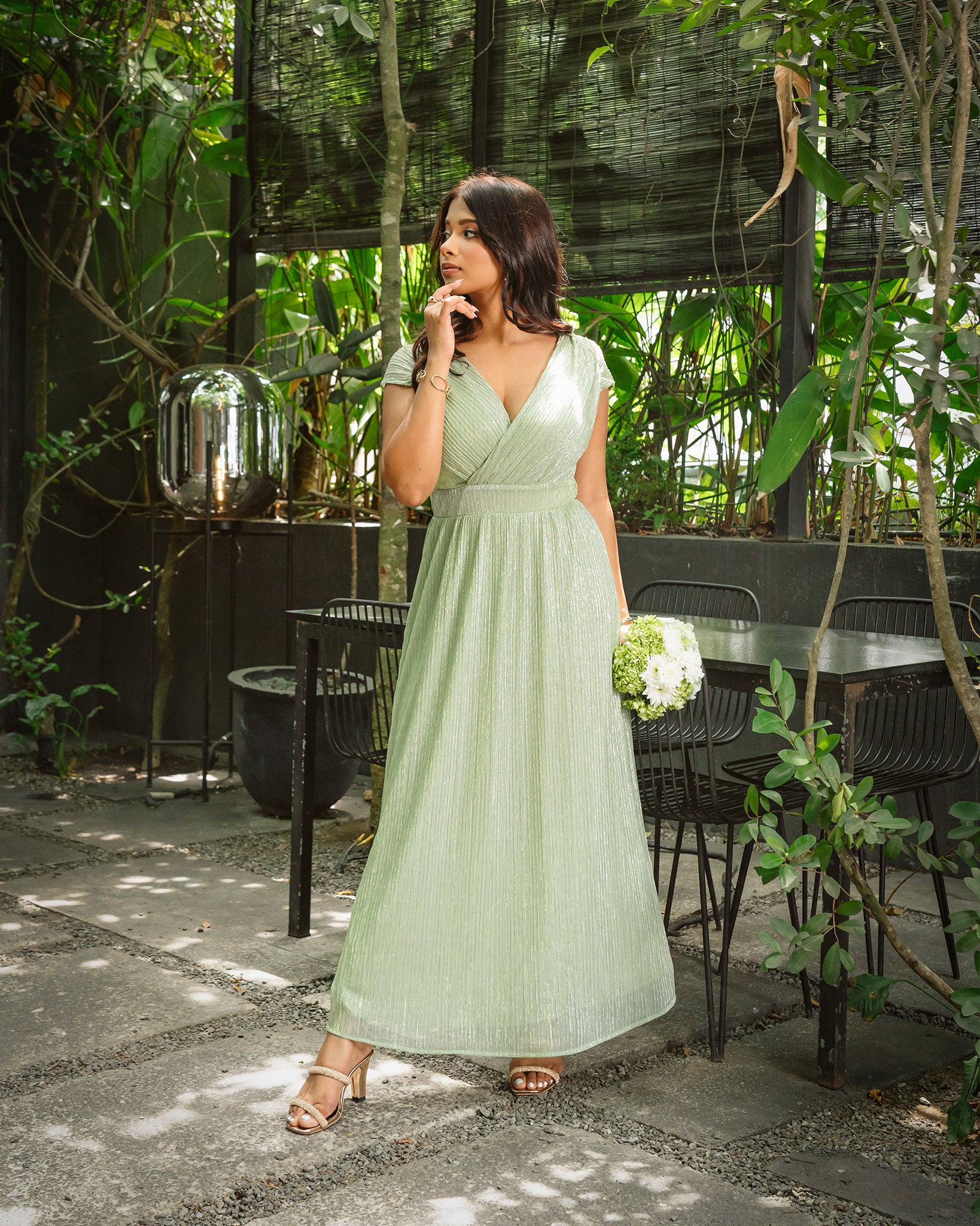 Shimmering Maxi Dress
