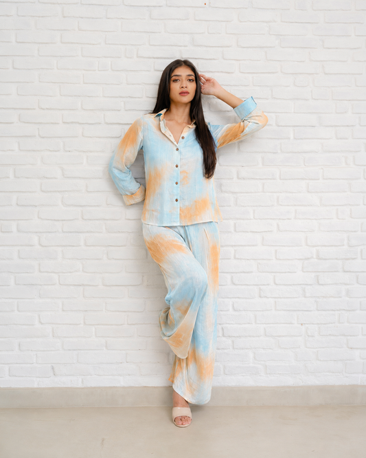 Wide Leg Tye-dye Pant and Shirt Top