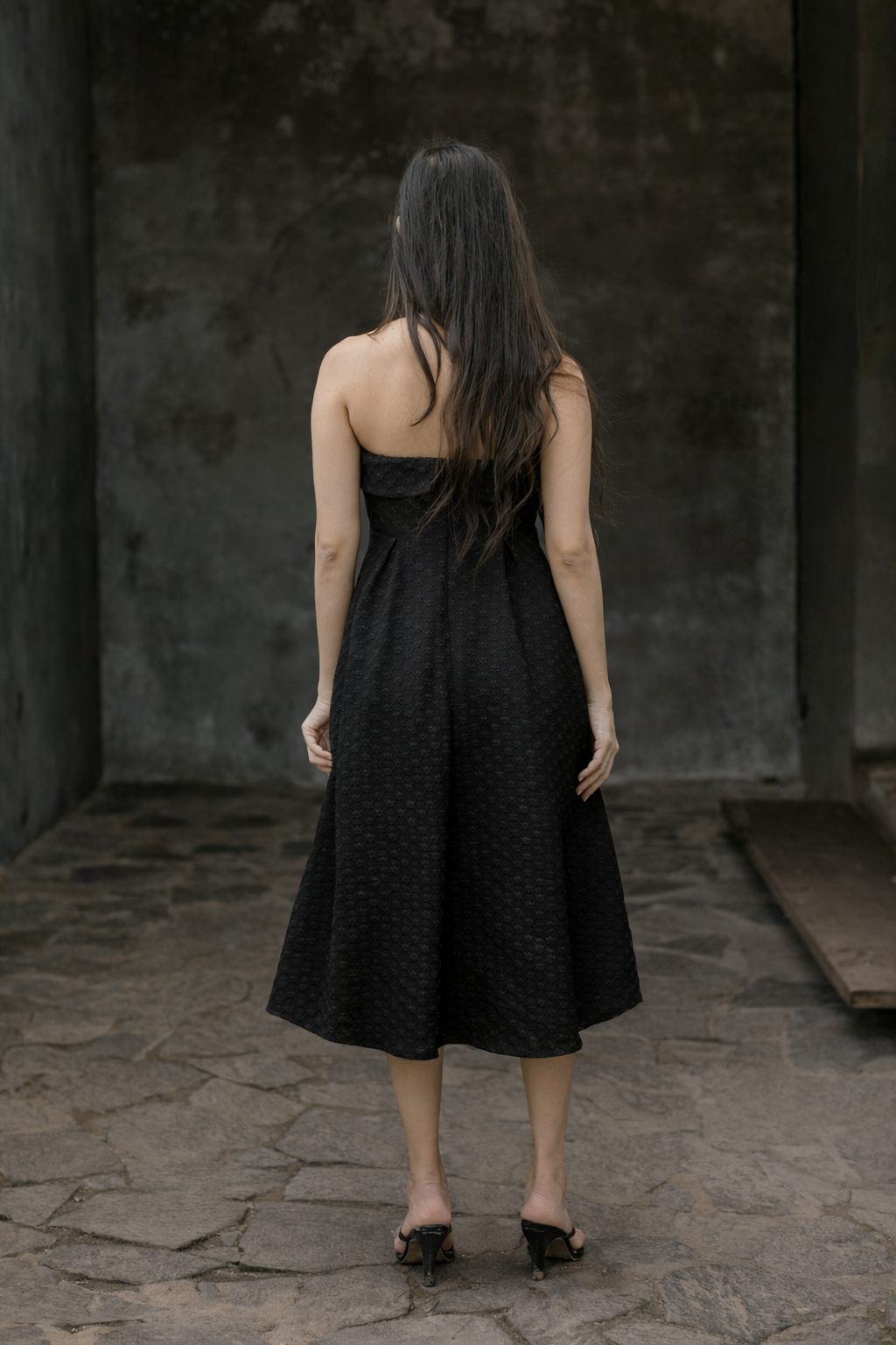 Strapless Midi Dress