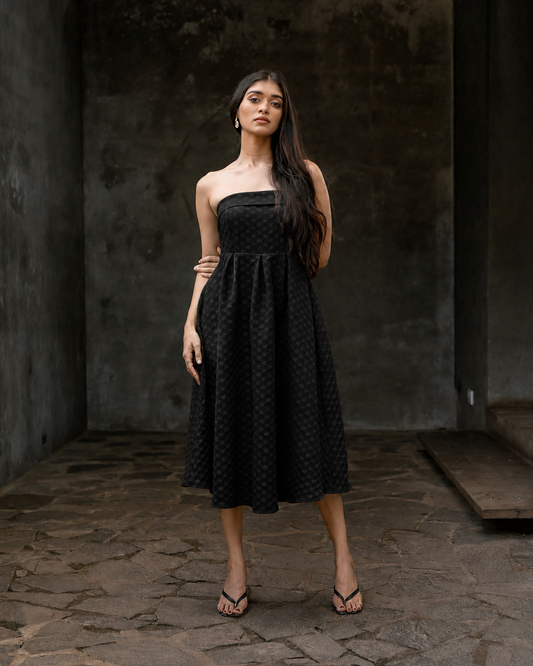 Strapless Midi Dress