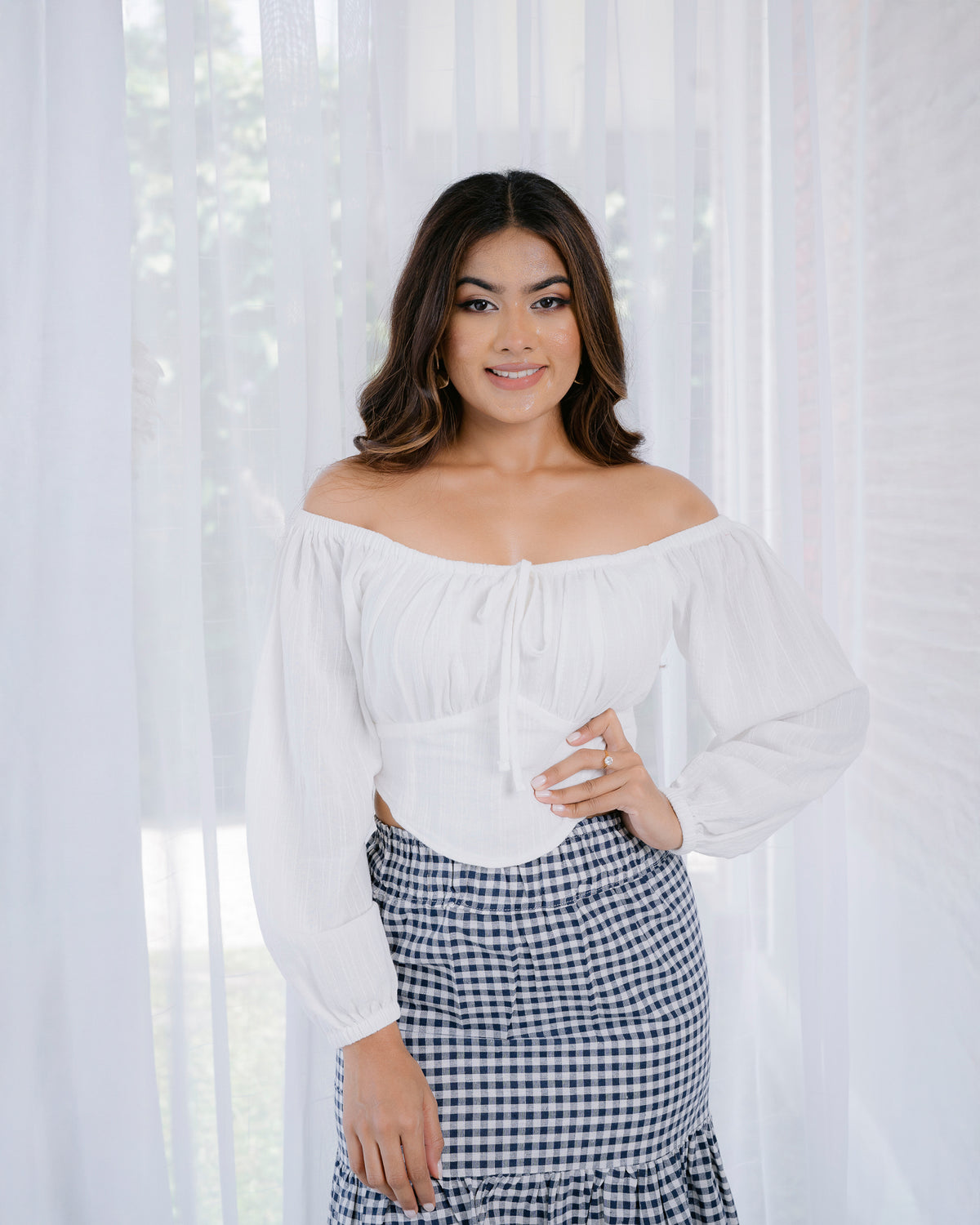 Long Sleeve Corset Top