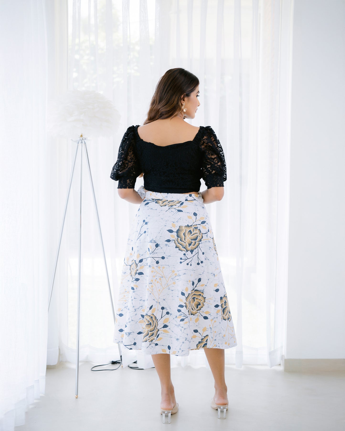 Cotton Wrapper Round Skirt