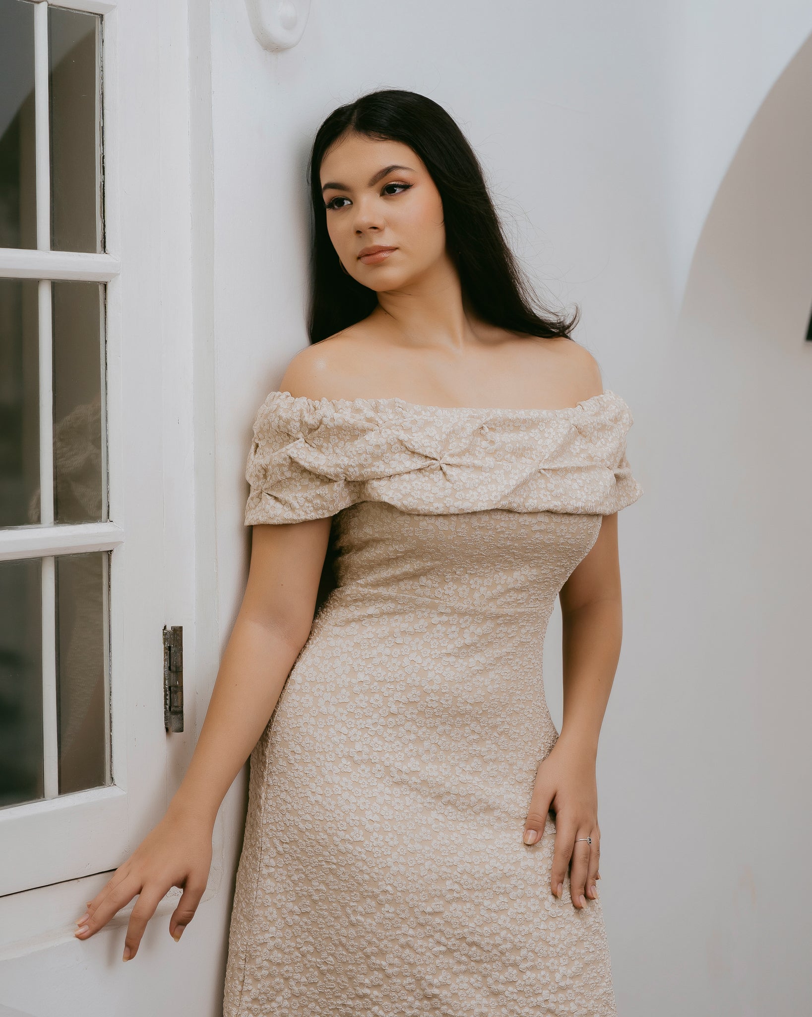 Drop Shoulder Midi Dress