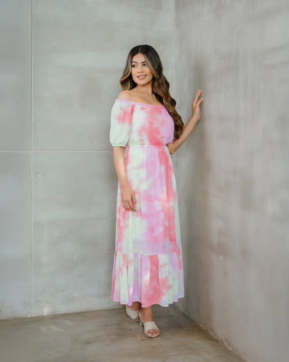Drop Shoulder Maxi Dress