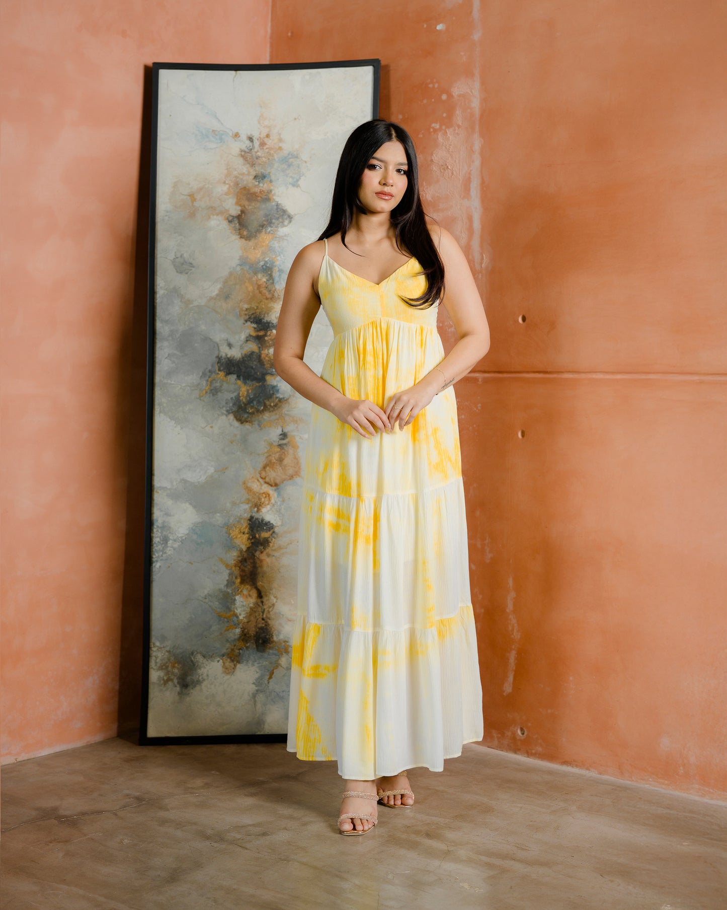 Strappy Tired Maxi Dress