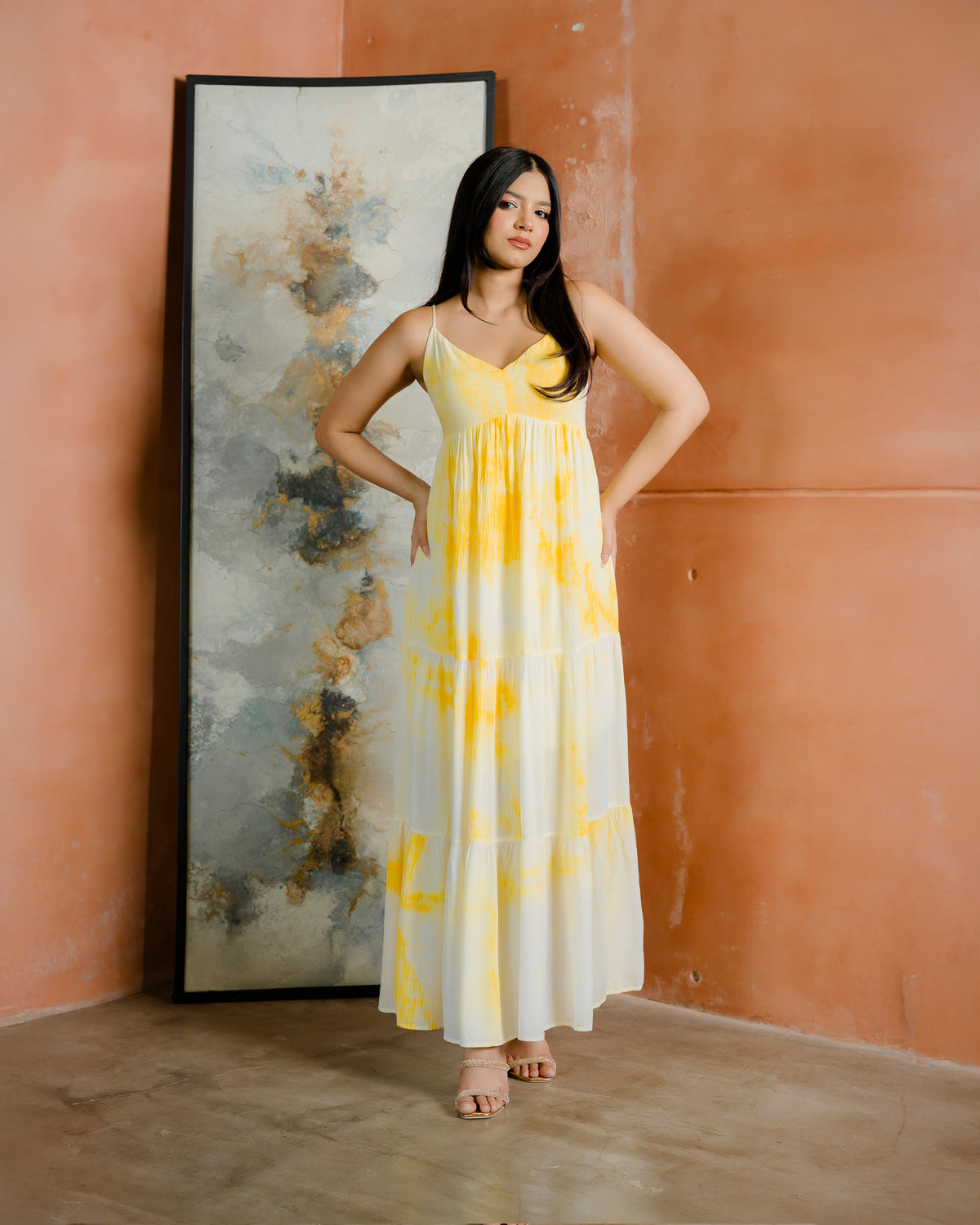 Strappy Tired Maxi Dress