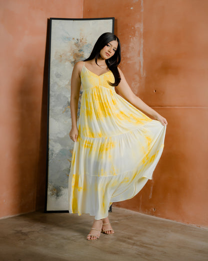 Strappy Tired Maxi Dress