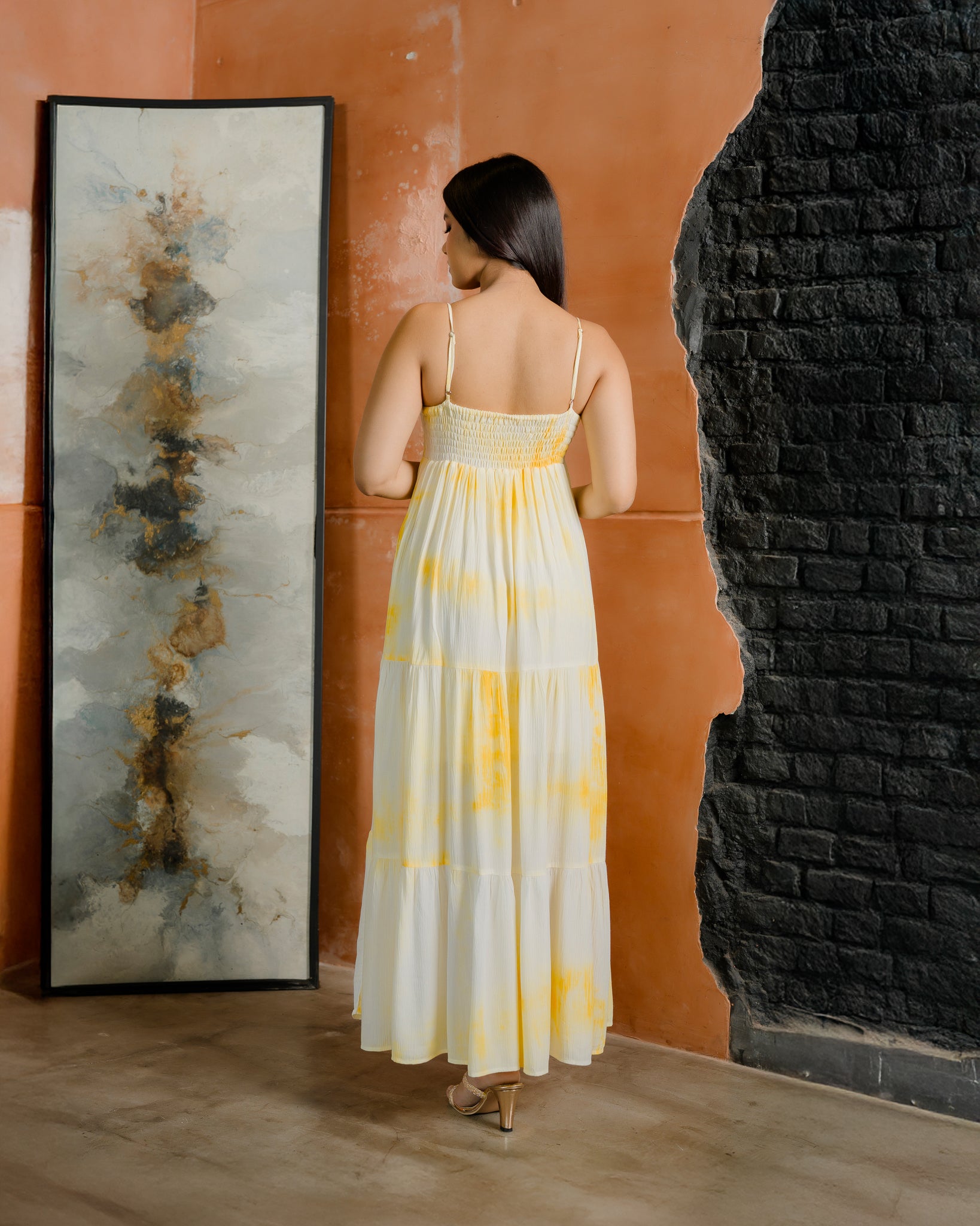 Strappy Tired Maxi Dress