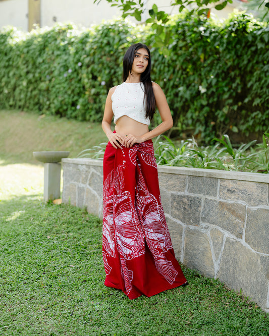 Embroidered Detail Crop Top