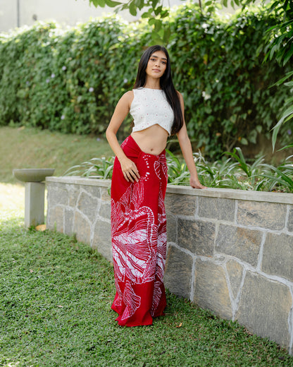 Embroidered Detail Crop Top