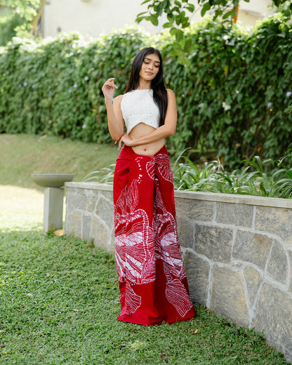 Embroidered Detail Crop Top