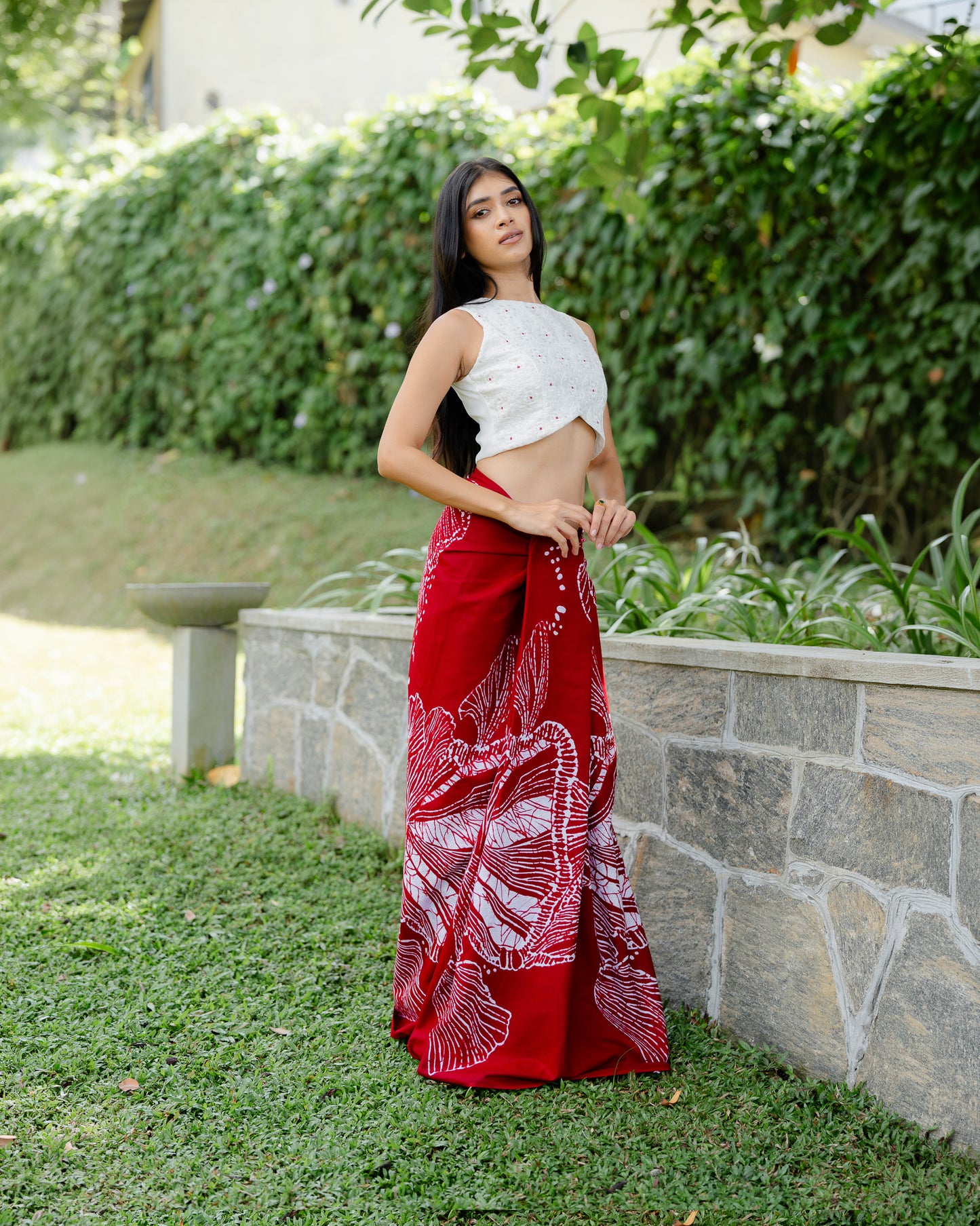 Embroidered Detail Crop Top