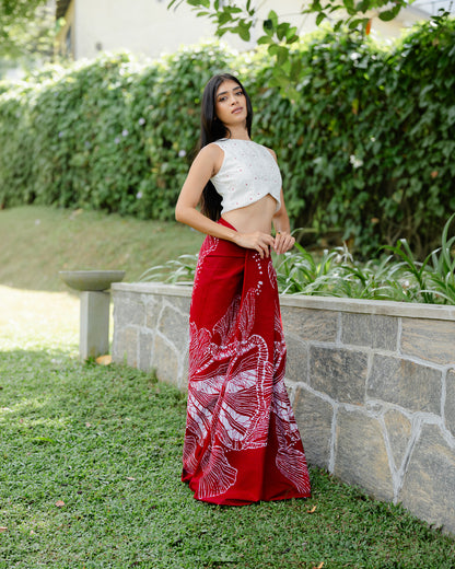 Embroidered Detail Crop Top