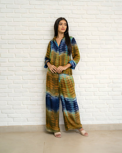 Wide Leg Tye-dye Pant and Shirt Top