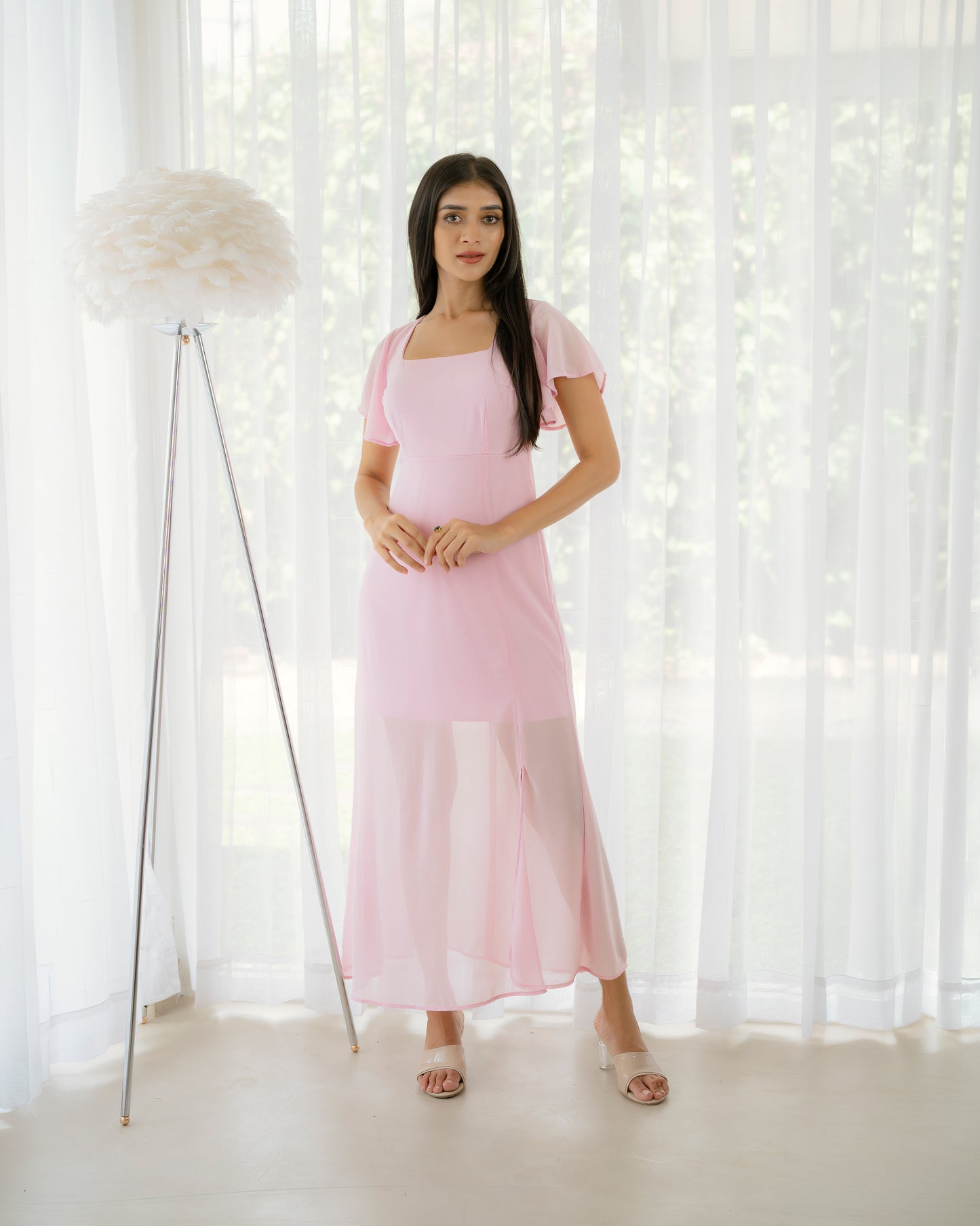 Back Tie Maxi Dress