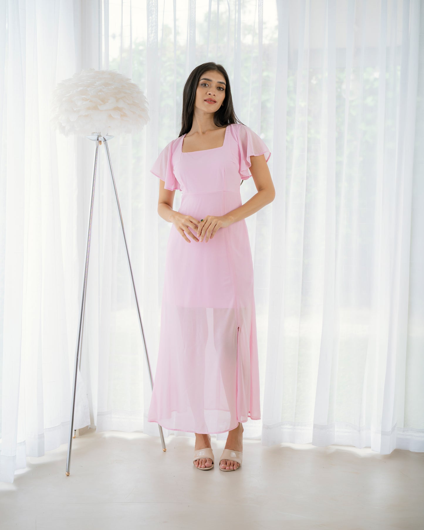 Back Tie Maxi Dress