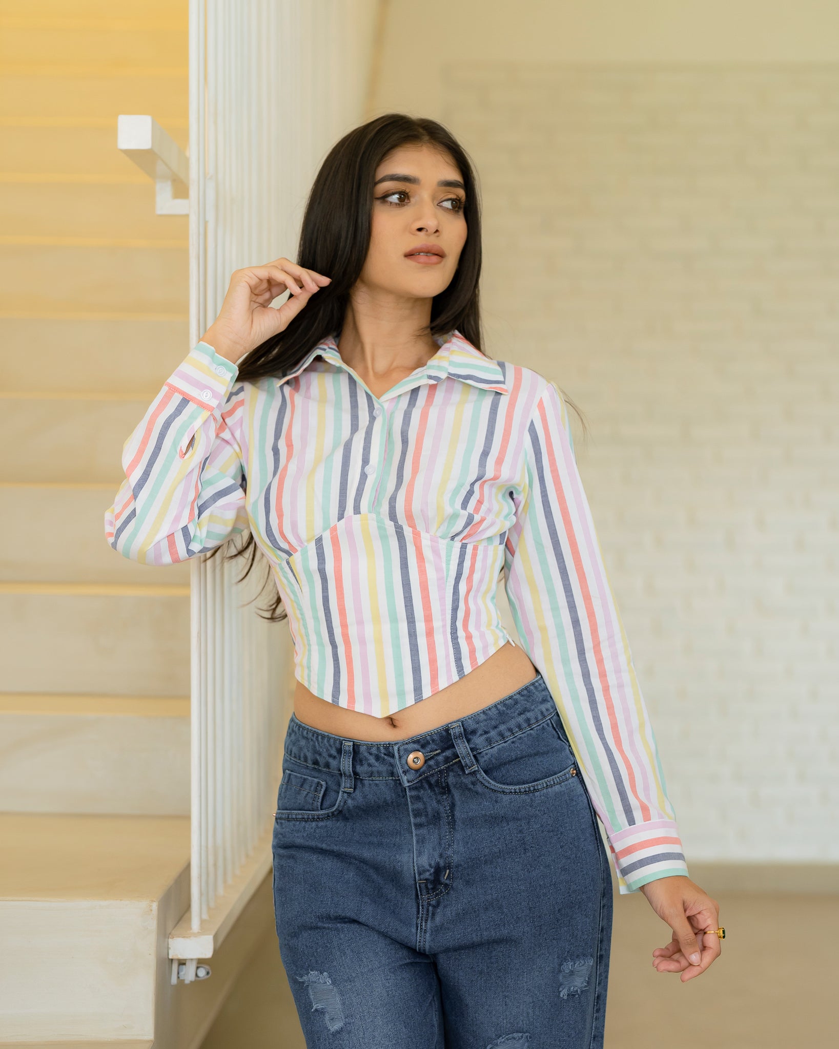 Stripes Crop Top