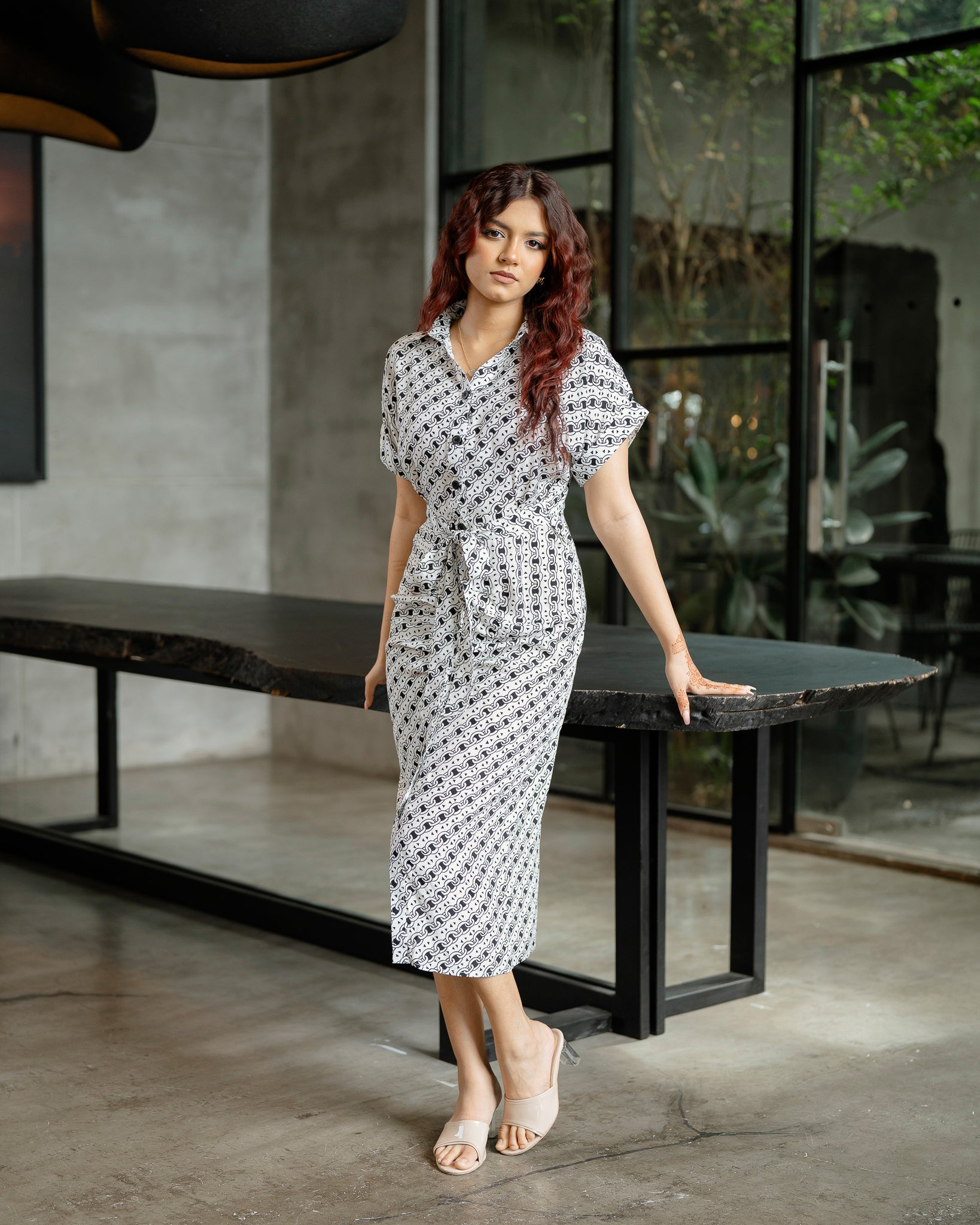 Front Tie Up Dress