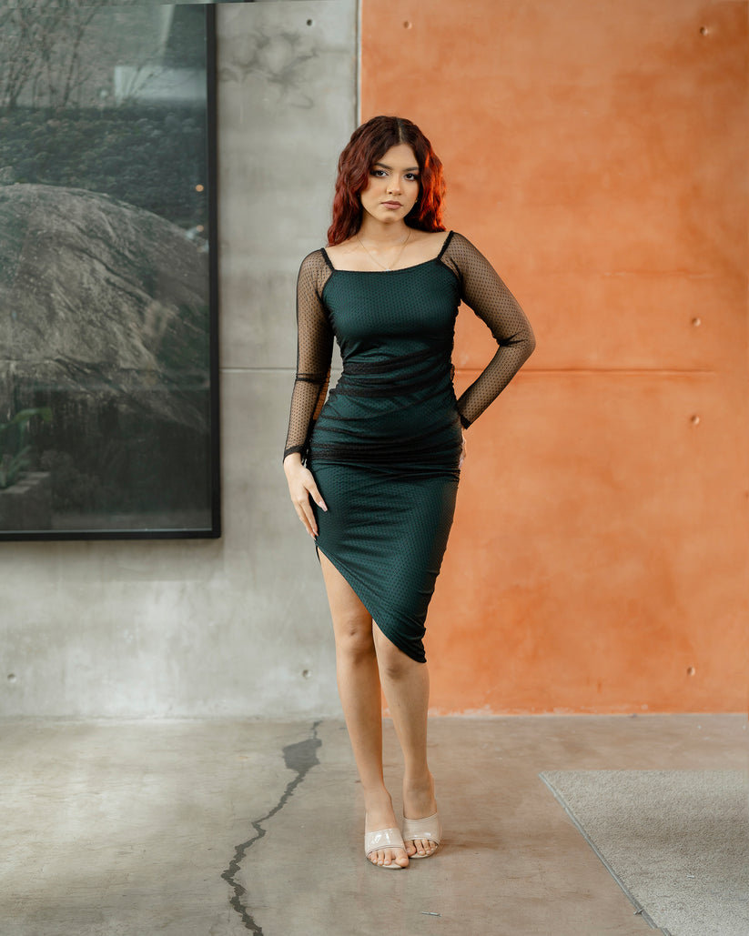 Mesh Layring Dress