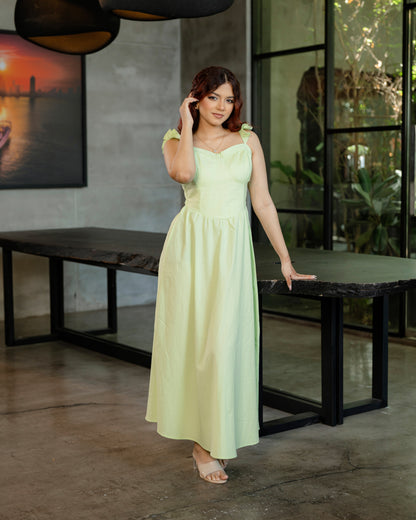 Strappy Corset Long Dress