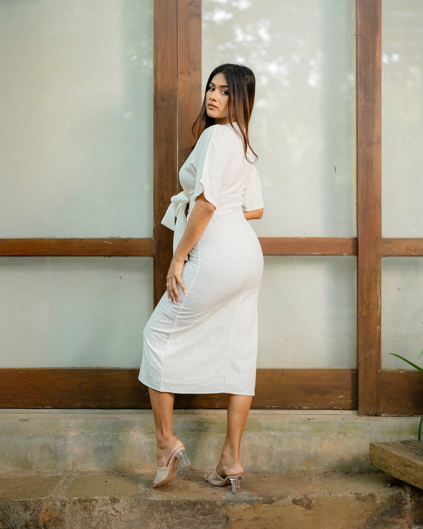 Front Tie Up Dress