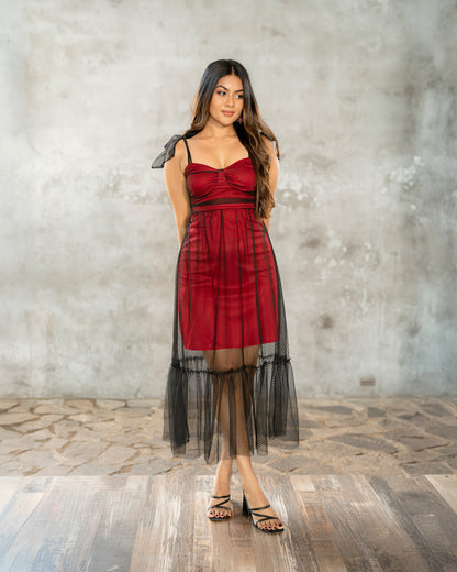 Strappy Corset Maxi Dress