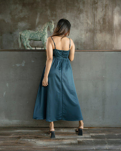 Gold Detail Strappy Dress