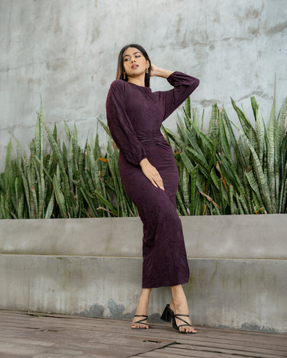 Drop Shoulder Waist Detail Dress