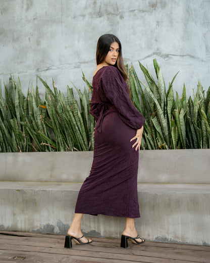 Drop Shoulder Waist Detail Dress