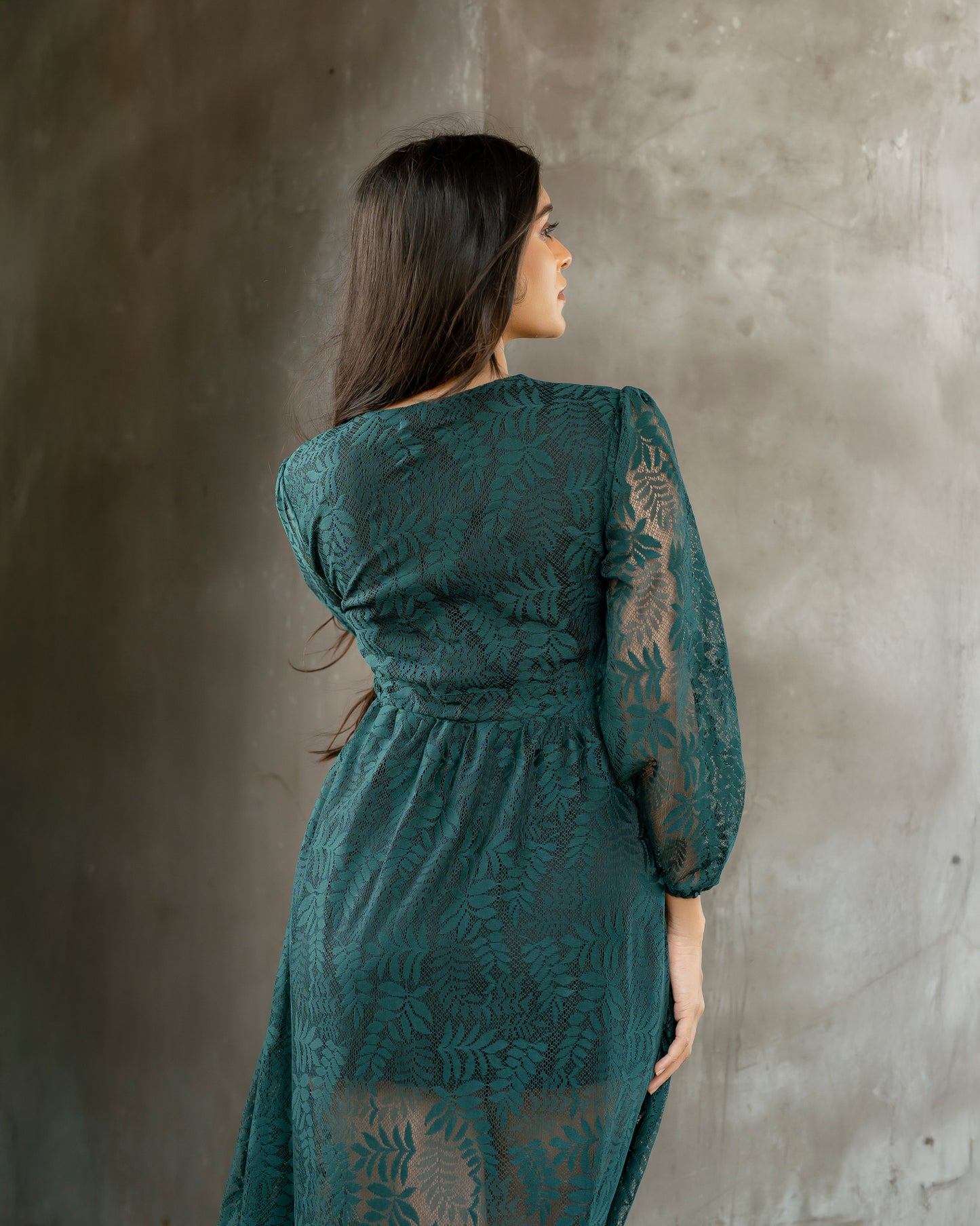 Surplice Neckline Maxi Dress