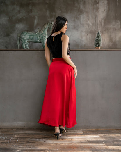 Long Flared Skirt
