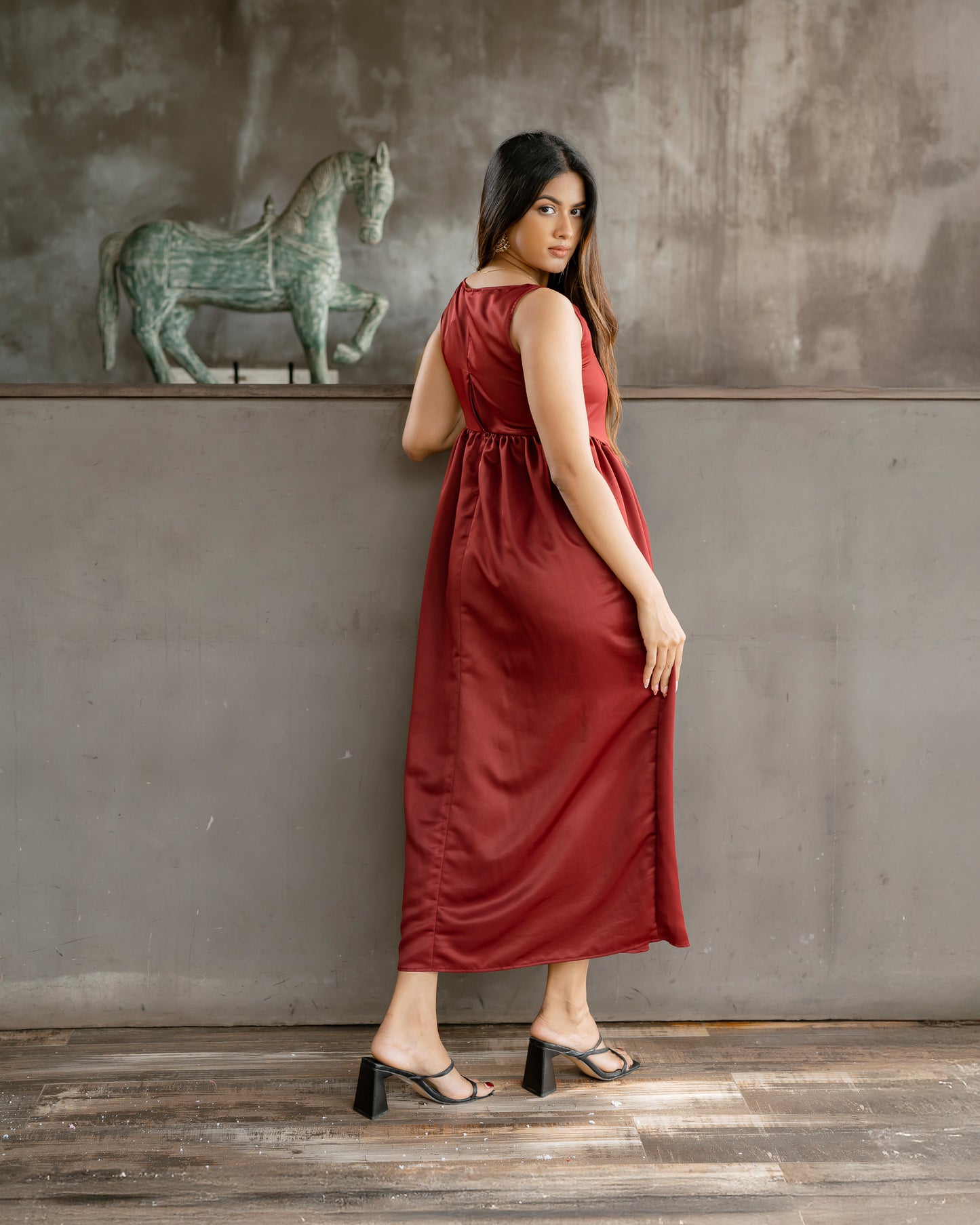 Solid Color Maxi Dress