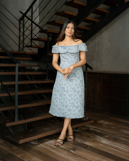 Drop Shoulder Midi Dress